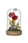 The Cottage  Glass Flower Vase With Dome
