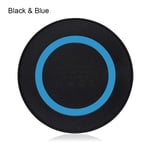 Qi Wireless Charger Phone Charging Pad Ultra Slim Black&blue
