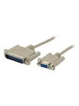 Deltaco Modem Cable DB9 female-DB25 male 3m