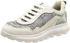 Geox Femme D Spherica D Sneakers, White, 41 EU