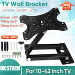 TV Wall Bracket Mount Tilt & Swivel for 18 26 32 37 40 42 Inch Monitor Universal
