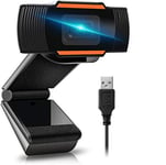 Peak Trading Full HD Webcam 1080P, Webcam with Microphone for PC, USB 2.0 Web Camera, Webcam for Video Calls, Plug and Play, Recording, Studying, Gaming and Conferencing on Zoom/Youtube and Skype