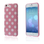 Apple Polka Prickar (rosa / Vit) Iphone 6 Skal