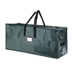 ZB Large Christmas Tree Storage Bag- Stores a 9 ft Xmas Holiday Disassembled Artificial Tree with Durable Handles & Dual Zipper-Waterproof Material Against from Dust, Moisture & Insects, Green