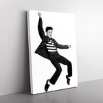 Big Box Art Elvis Presley The Jailhouse Rock Canvas Wall Art Print Ready to Hang Picture, 76 x 50 cm (30 x 20 Inch), Multi-Coloured