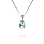 Caroline Svedbom Petite Drop Halsband / Chrysolite (Rhodium)