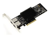 KALEA-INFORMATIQUE Carte contrôleur PCIe LAN ethernet 10G 5G 2.5G 1G 2 Ports - Connecteurs RJ45 avec Chipset Intel X550AT2