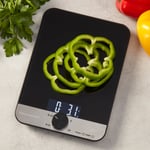 KitchenAid Dry & Liquid Digital Glass Top Kitchen Scales Black