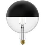 Globlampa Ø200 LED Toppförspeglad Svart 360lm E27 1800K Dim
