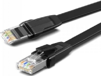 UGREEN NW134 Flat network cable with metal plugs, Ethernet RJ45, Cat.8, U/FTP, 5m (black)