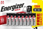 Energizer MAX AA/E91 (8+4 pack) E301531600