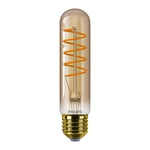 Philips MASTER Value LEDbulb E27 Tubular Filament Guld 4W 250lm – 818 Extra Varm Vit | Bästa färgåtergivning - Ersättare 25W