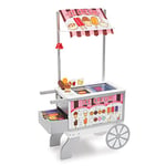 Melissa & Doug Snacks & Sweets Food Cart and Toy Food, Pretend Play Toy, Wooden Toy Shop & Wooden Toy Food, Large Playset, Toy Shop, Toy Shop Accessories, 3+, Gift for Boy or Girl
