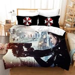 ZZX 3D Duvet Cover Set Bedding Set Kids Teenagers And Adults Bed Set 100% Polyester 1 Duvet Cover 2 Pillowcases,A- EU 240x220 cm