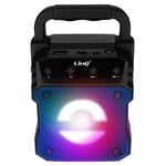 Enceinte lumineuse sans fil LinQ Bleu, Design Compact et Portable