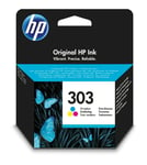 Original HP 303 Colour Ink Cartridge For ENVY Photo 7132 Printer - Boxed T6N01AE