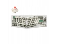 Keychron Q8 Max (Alice Layout) Qmk/Via Wireless Custom Mechanical Keyboard Fully Assembled Knob / Shell White / Gateron Jupiter Red