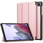 Étui Fin pour Tablette Samsung Tab A8 10,5 X200/X205 avec Couverture complète et Mise en Veille/réveil Automatique Or Rose