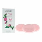 YARDLEY ENGLISH ROSE 3X SOAPS – NEW & BOXED – FREE P&P - UK