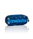Invicta Seven Porte-Stylo Lip Pencil Bag Check - École et Bureau, Bleu, Taglia Unica, Etui