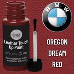 BMW OREGON DREAM RED Leather Touch up Car Seat Repair Paint