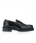 Ami Paris Mens De Coeur Leather Loafers in Black Leather (archived) - Size UK 9