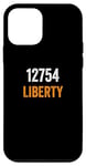 Coque pour iPhone 12 mini Code postal Liberty 12754, déménagement vers 12754 Liberty