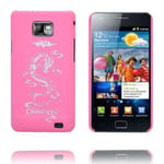 Samsung Dragon Frostat (rosa) Galaxy S2 Skal
