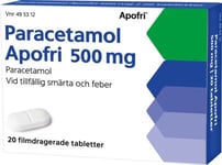 Evolan Pharma AB Paracetamol Apofri, filmdragerad tablett 500 mg 20 tablett(er)