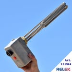 RELEK Elpatron, 9 kW, anpassad för vattenuppvärmning i värmepannor och ackumulatortankar med temperaturområde 30-90°C.