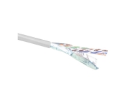ACT Cat 6A F/UTP solid installation cable, PVC, CPR euroclass ECA, 24 AWG, grey 305 meter