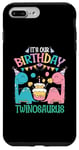 Coque pour iPhone 7 Plus/8 Plus Anniversaire amusant pour enfants jumelles sœurs 1er, 2e, 3e, 4e, 5e