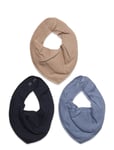 Bandana Bibs 3-Pack Navy Fixoni