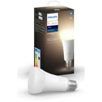 Ampoule LED connectée Philips Hue White E27 100W, compatible Bluetooth et assistants vocaux - Neuf