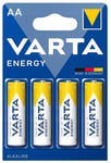 Varta ENERGY AA/LR6 Alkaliska Batterier 4st