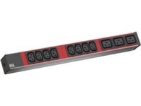 Bachmann Bachmann It Pdu Alu 1He 8X C13 3X C19, Strömkabel Med C20-Kontakt