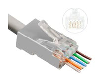 MicroConnect Easy-Connect RJ45-kontakt, CAT 6A FTP, 50-pack