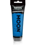 Blå Neon UV/Blacklight Ansikts- och Kroppsfärg med Svamp 75 ml