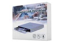 Gembird DVD-RW (Ekstern brænder) - USB 2.0 - Sølv