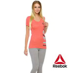 Reebok Crossfit Rcf Womens Tee Top Pink Work Out Fitness Gym Free Posted