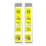 2 Yellow Ink Cartridges for Epson Stylus D120 DX4450 DX8400 S21 SX210 SX410