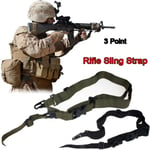 Adjustable 3 Point Bungee Rifle Sling Swivels System Strap F
