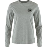 Fjällräven 1960 Logo T-shirt LS Women dam-T-shirt Grey-Melange-020-999 XS - Fri frakt
