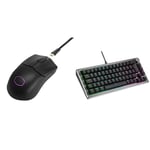 Cooler Master MM712 RGB-LED Ultralight 59g Hybrid Wireless Gaming Mouse + CK720 Mechanical Gaming Keyboard + MP511 XL Gaming Mouse Pad