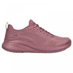 Skechers Bob Squad Chaos Face Off | Raspberry | Womens Lace-Up Trainers