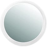 homeXpert MSV Miroir Rond Grossissant X 3 avec Ventouse PP Blanc