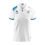 Kappa - Polo Acrew BWT Alpine F1 Team 2023 Blanc pour Femme - Blanc - Taille XL