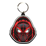 Pyramid International Spider-Man Miles Morales (Hooded) Rubber Keychain, Porte-clés Mixte, Multi, One Size