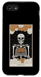 Coque pour iPhone SE (2020) / 7 / 8 Funny Please Use Your Brain Tarot Card Squelette
