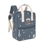 LÄSSIG Happy Prints Children's Backpack with Chest Strap Nursery Bag 28 cm 5.5 litres 3 Years Mini Square Backpack, darkblue, 28 cm, Children's Backpack with Chest Strap